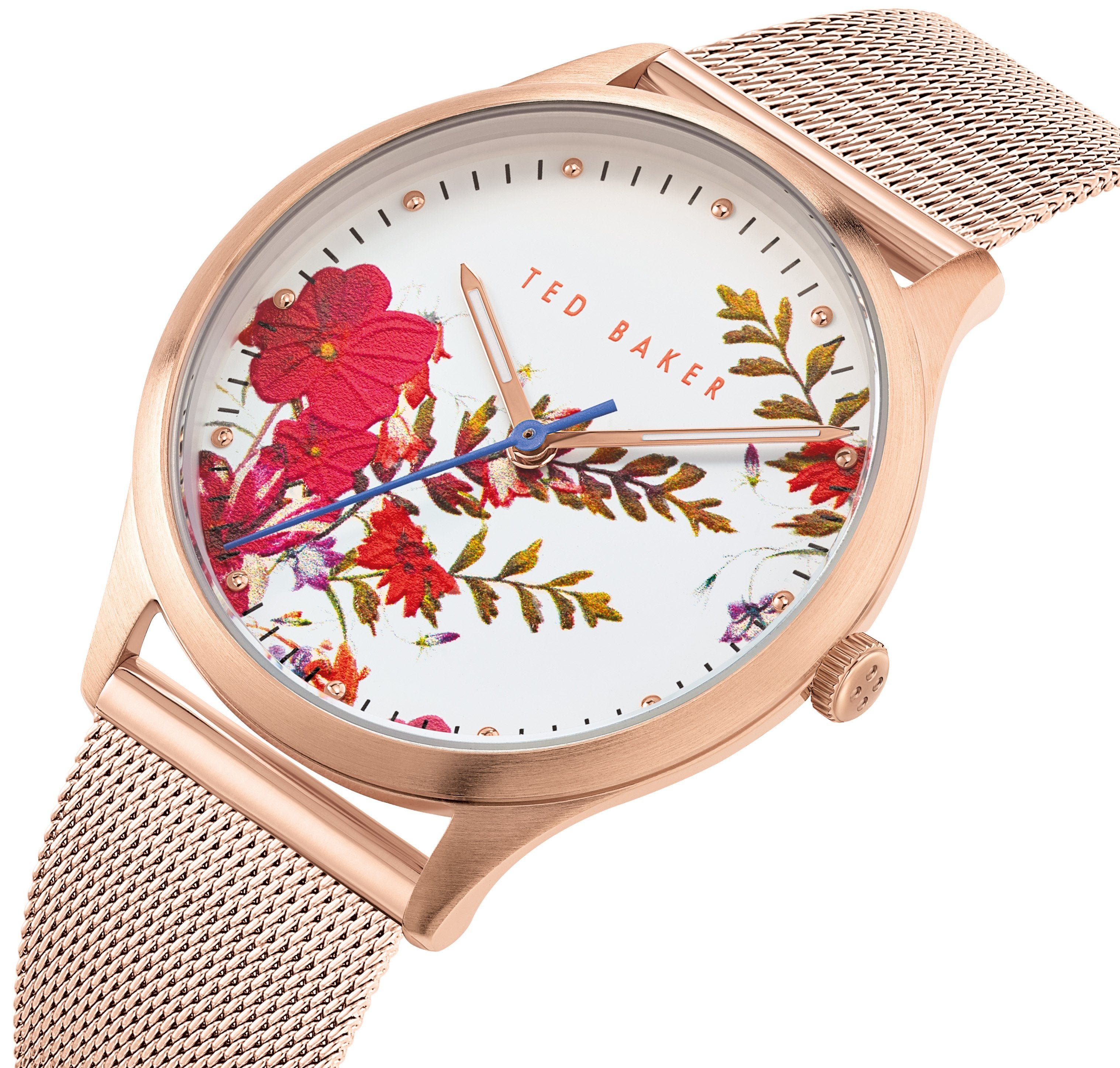 Ted Baker Belgravia Floral Gold Mesh Watch