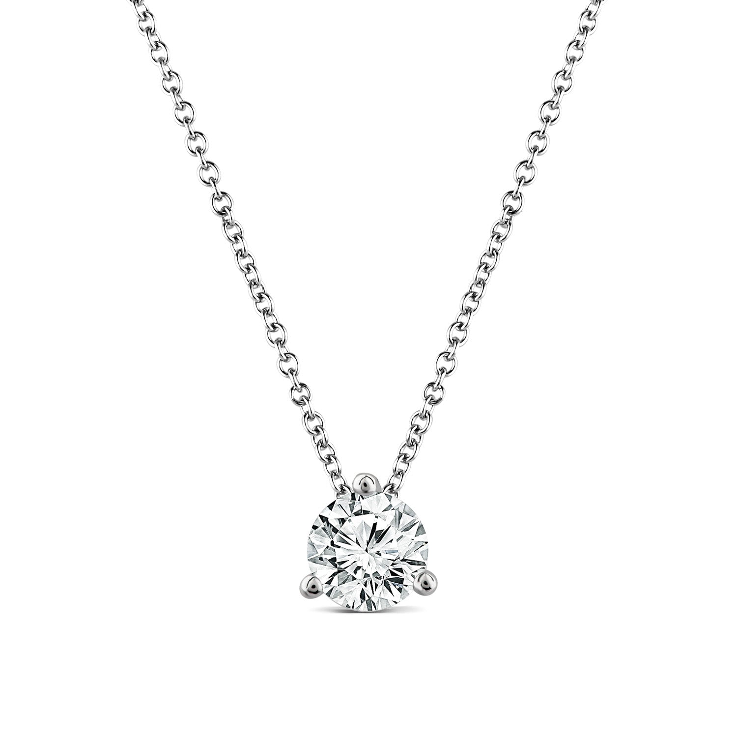 18ct White Gold 1.00ct Diamond Pendant