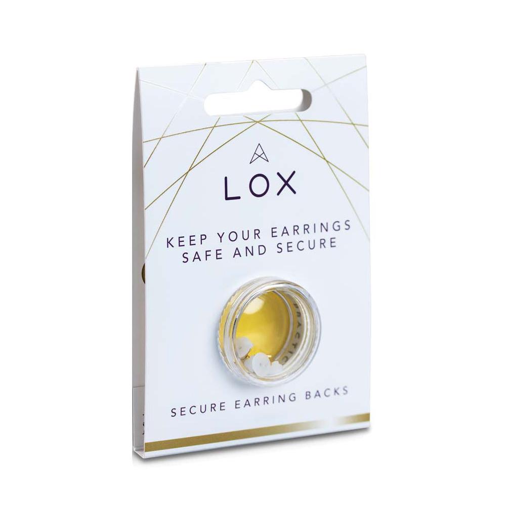 Gold Lox Secure Earring Backs 2 Pair Pack