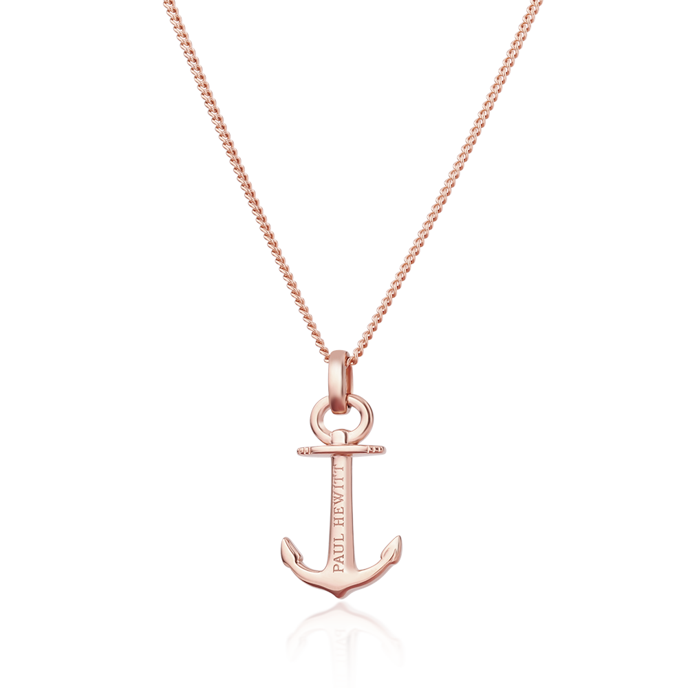 Paul Hewitt Anchor Spirit Rose Gold Necklace