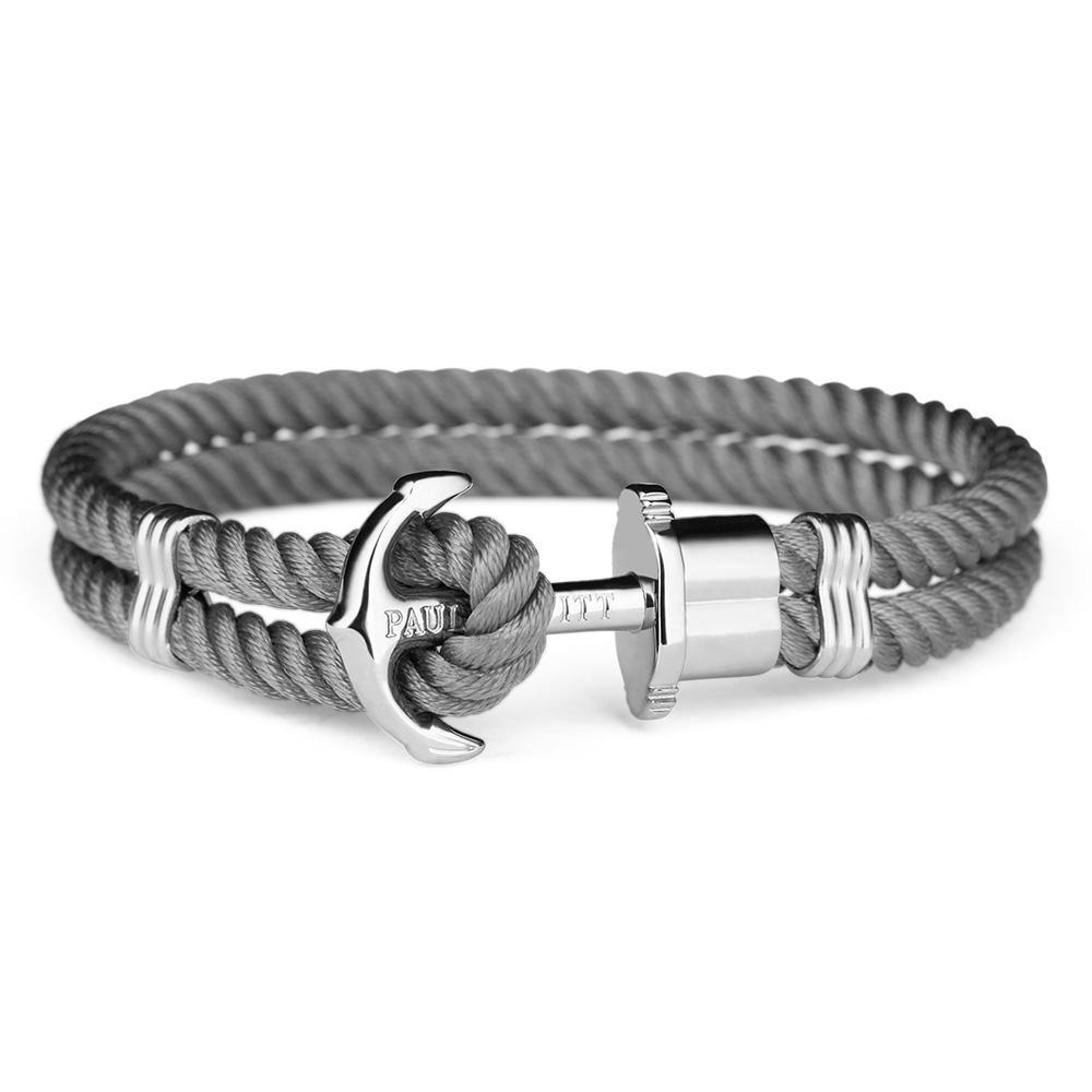 Paul Hewitt Phrep Nylon Silver / Grey Bracelet