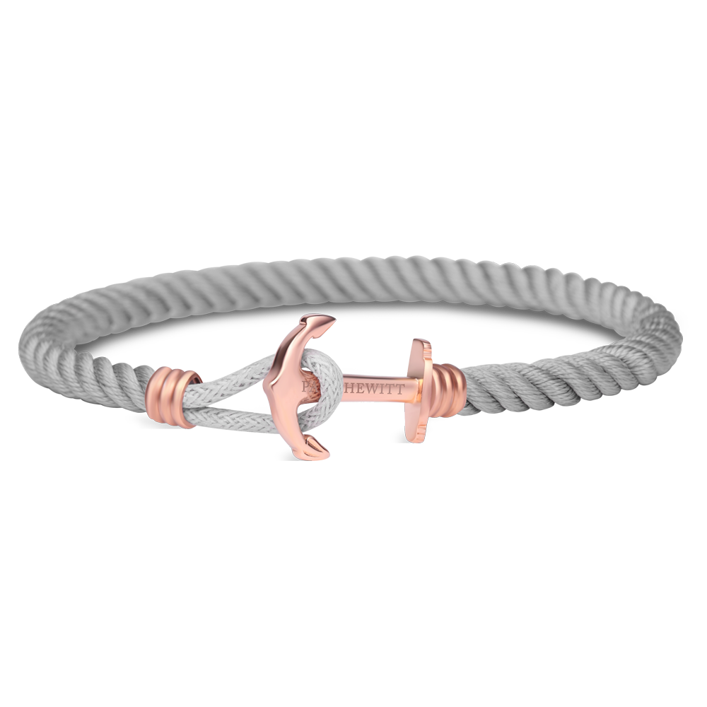 Paul Hewitt Phrep Lite Nylon Rose Gold / Grey Bracelet