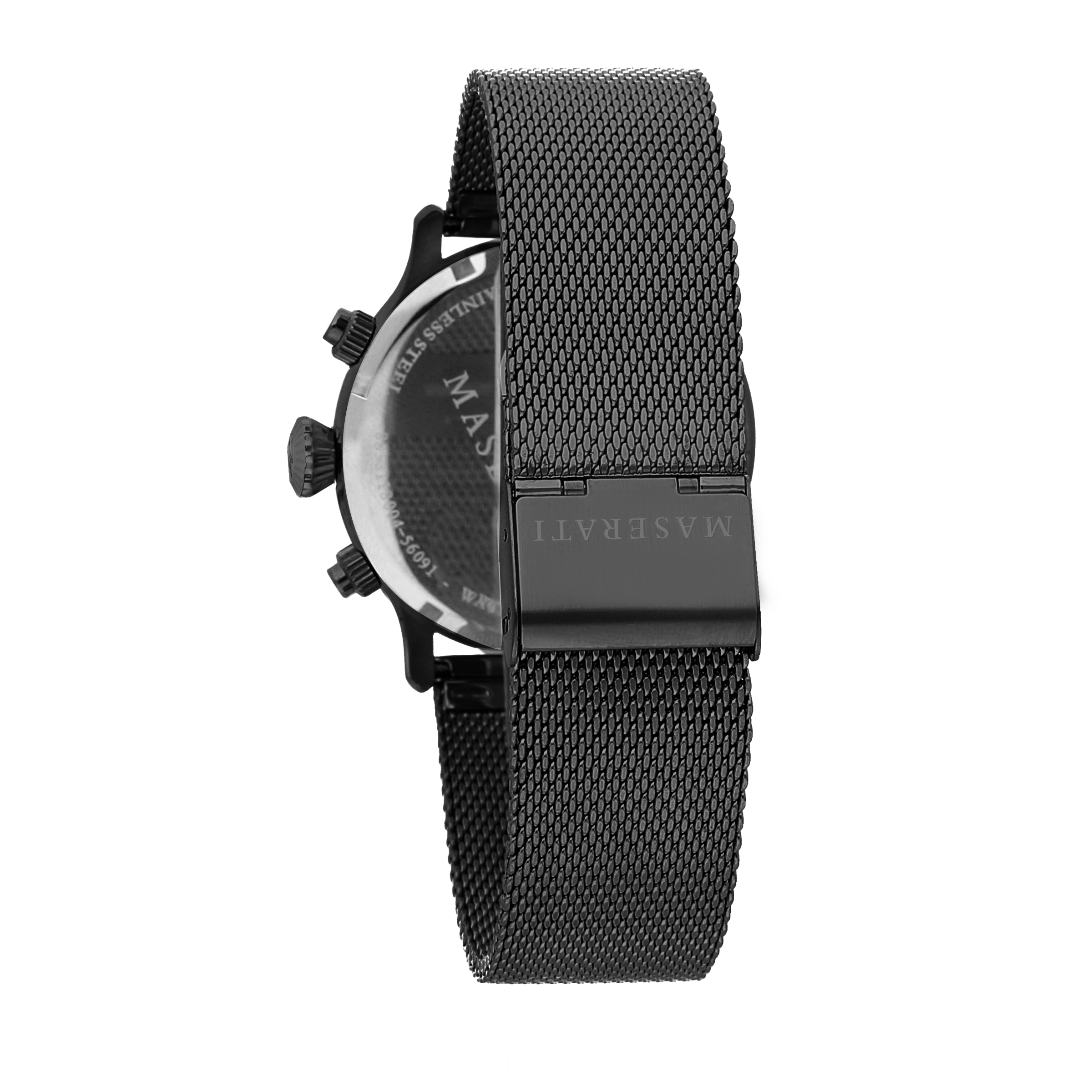 MASERATI - EPOCA 42mm Black Steel Mesh Watch