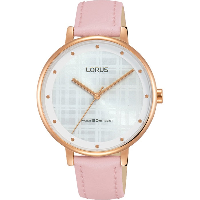 Lorus - Ladies Rose Gold Leather Watch