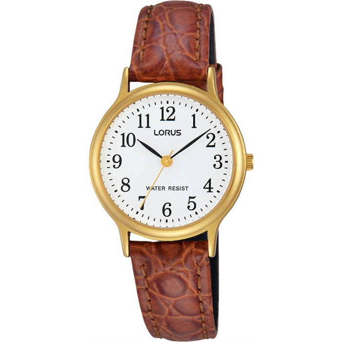 Lorus - Ladies Gold Leather Watch