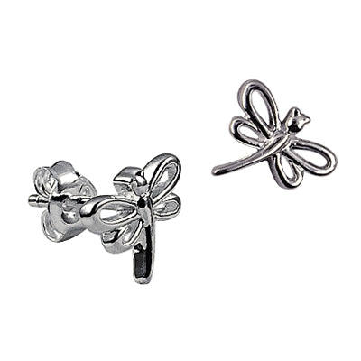 Sterling Silver Dragonfly Earrings