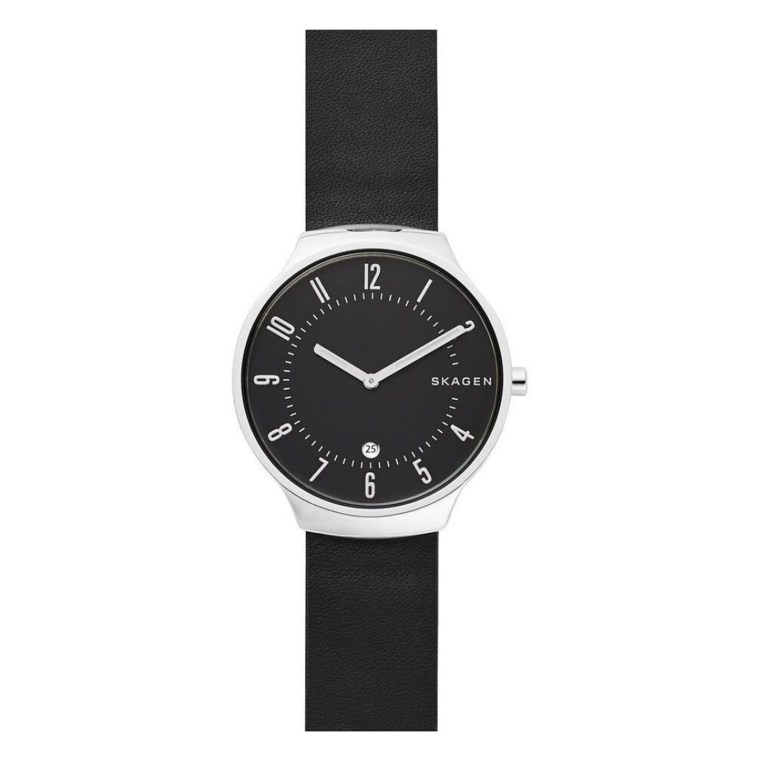 Skagen - Grenen Black Leather Watch
