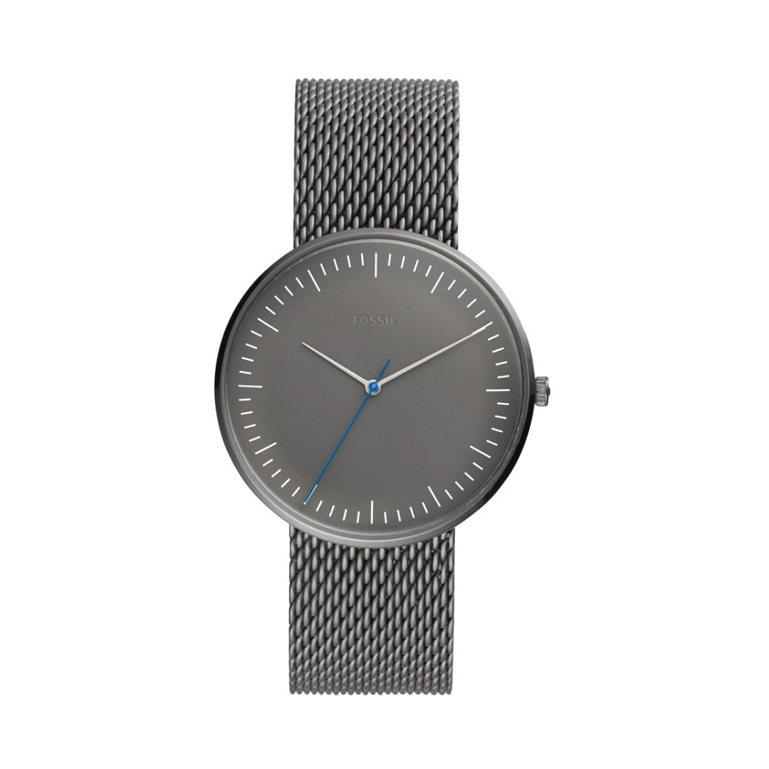 Fossil - Essentialist Three-Hand Grey Stainless Steel Watch