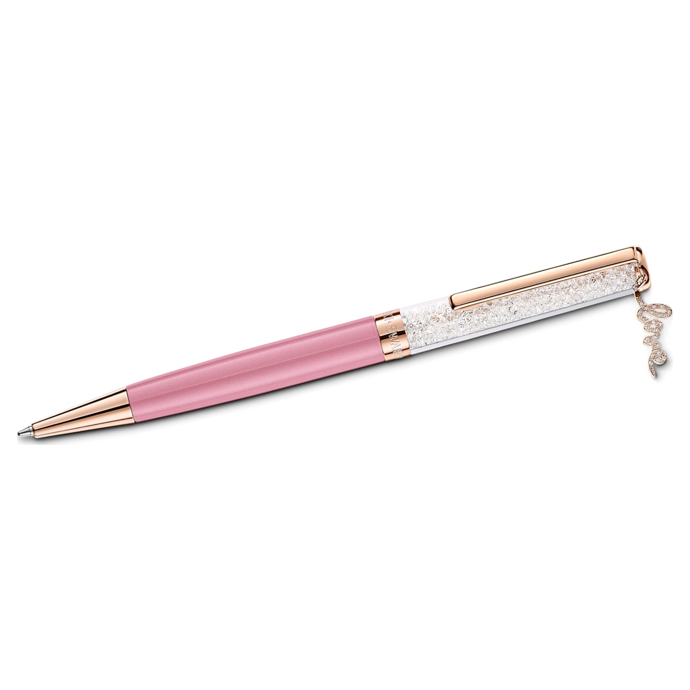 SWAROVSKI - Crystal Shimmer Ballpoint Pen Pink, Rose-gold tone plated