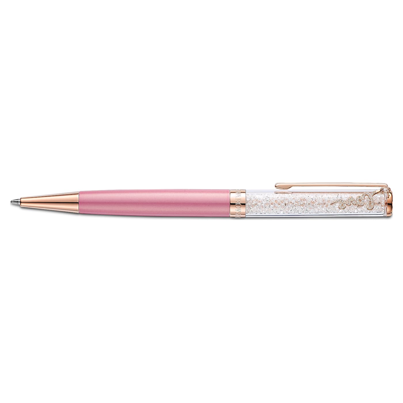SWAROVSKI - Crystal Shimmer Ballpoint Pen Pink, Rose-gold tone plated