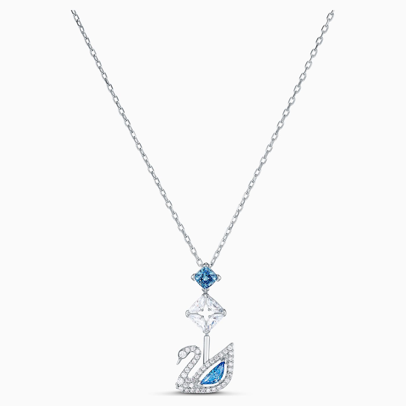 SWAROVSKI - Dazzling Swan Necklace - Blue