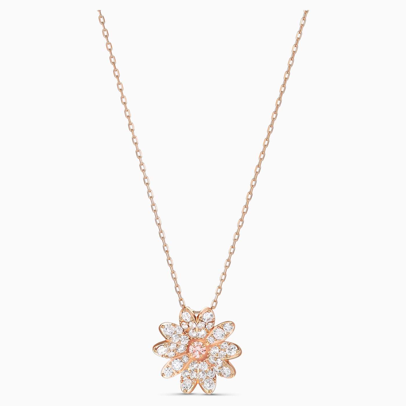 SWAROVSKI - Rose Gold Eternal Flower Pendant - Pink
