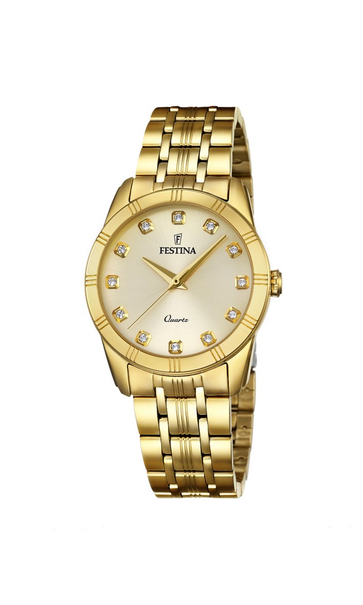 Festina Boyfriend Gold Watch