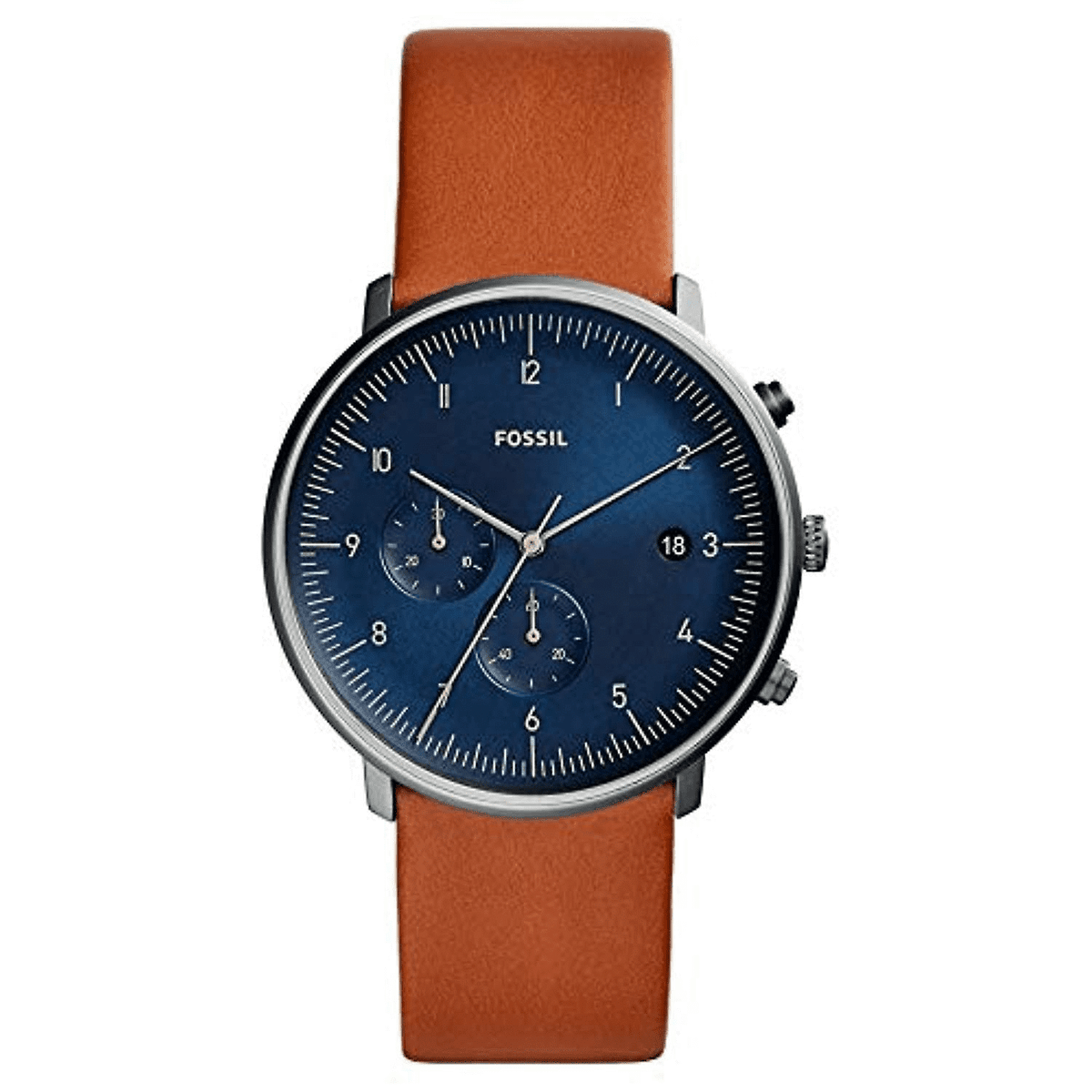 Fossil Chase Timer Chronograph Luggage Leather Watch