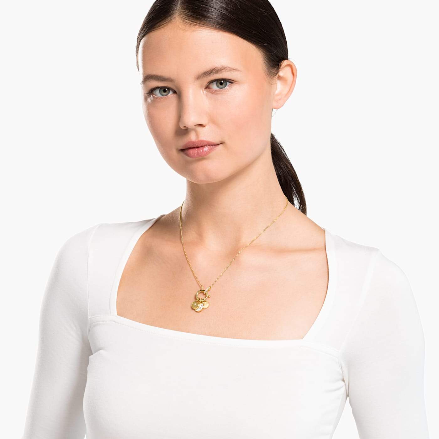 SWAROVSKI -  White Ginger Charm Necklace