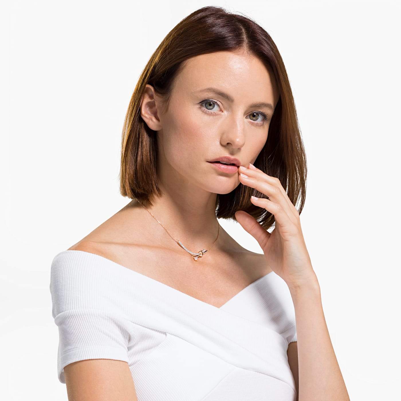SWAROVSKI - Lifelong Heart Necklace - White