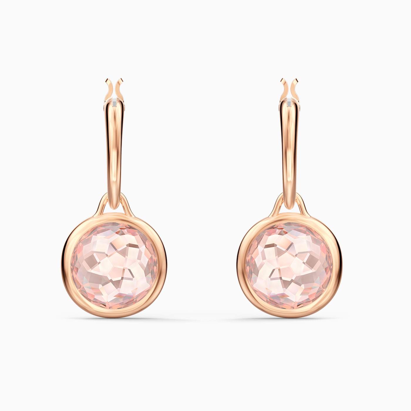SWAROVSKI - Pink Tahlia Mini Hoop Pierced Earrings
