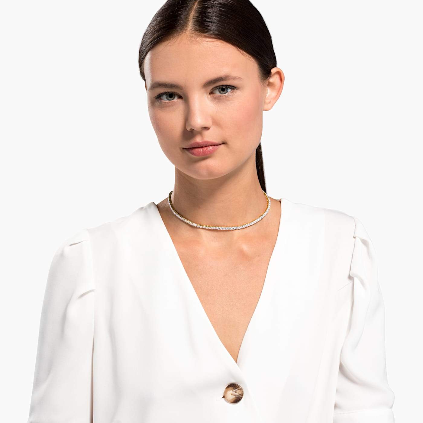 SWAROVSKI - Tennis Deluxe Necklace - White