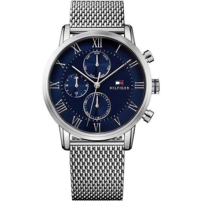 Tommy Hilfiger - Gents Multifunction Silver Mesh Watch