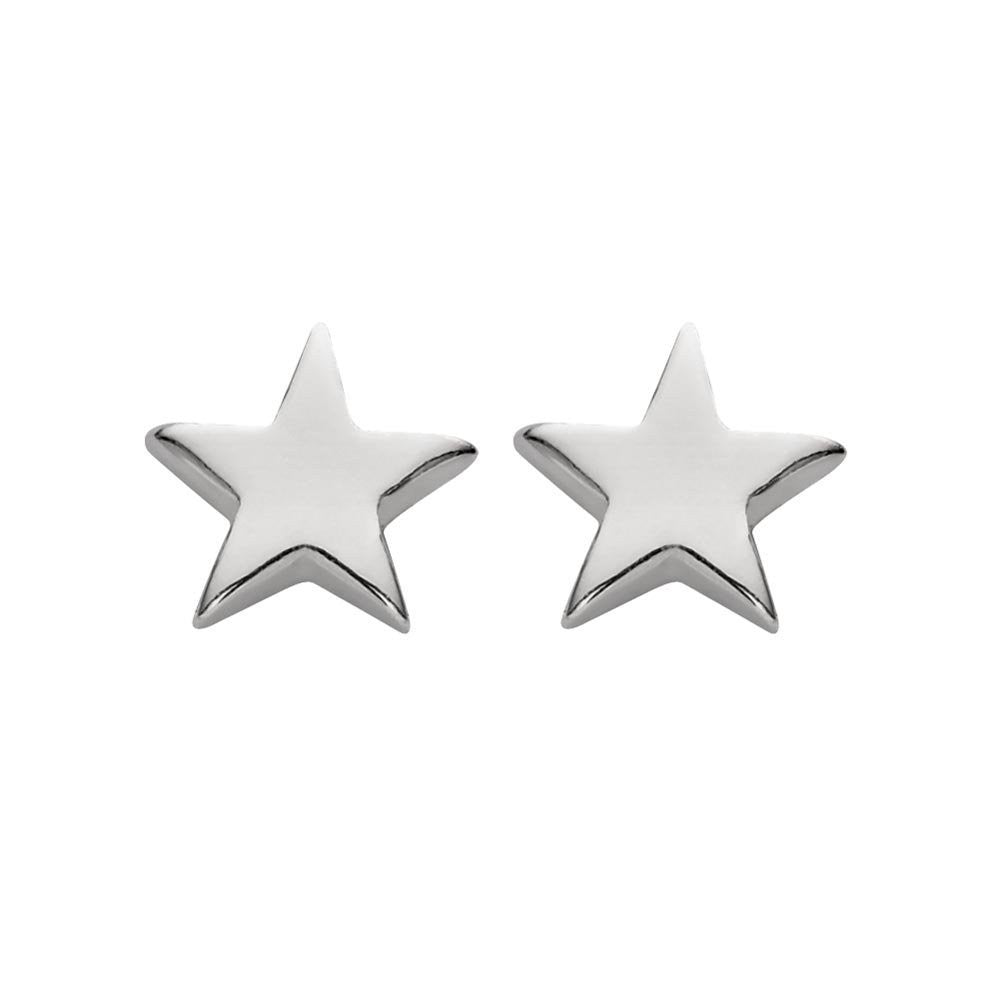 Sterling Silver Tiny Star Studs